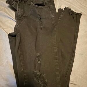 KanCan Black Distressed Skinny Jeans